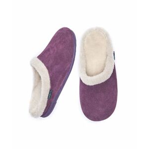 Purple Fluffy Suede Mule Slippers   Size 4   Blitzen Moshulu - 4