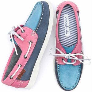 Multi Ladies Boat Shoes   Size 5   Salcombe 3 Moshulu - 5