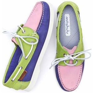 Royal Blue/Sweet Pea Pink/Shar Ladies Boat Shoes   Size 4   Salcombe 3 Moshulu - 4