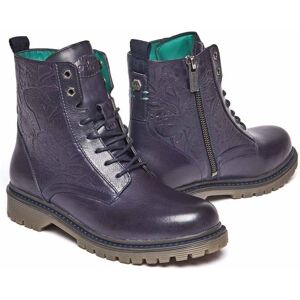 Blue Ladies' Embossed Lace-Up Worker Boots   Size 5   Fiord 3 Moshulu - 5