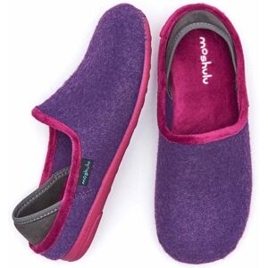 Purple Ladies' Felted Heel Cup Slippers   Size 7   Gelena Moshulu - 7