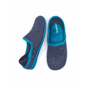 Blue Ladies' Felted Heel Cup Slippers   Size 7   Gelena Moshulu - 7
