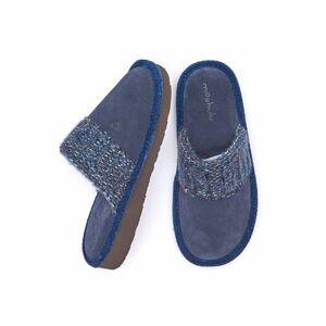 Blue Ladies' Knitted Cuff Mule Slipper   Size 3   Fossli Moshulu - 3