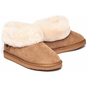 Brown Ladies' Sheepskin Ankle Slipper Boots   Size 3   Gambier Moshulu - 3