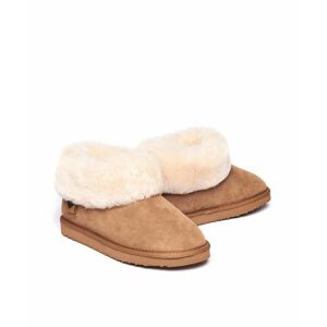 Brown Ladies' Sheepskin Ankle Slipper Boots   Size 5   Gambier Moshulu - 5