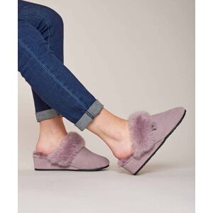 Pink Ladies' Sheepskin Wedge Slippers   Size 6.5   Charella Moshulu - 6.5
