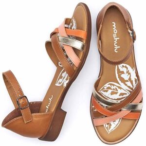 Brown Leather Closed-Back Sandals   Size 9   Daymer Moshulu - 9