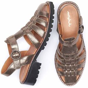 Metallic Leather Fisherman Sandals Women's   Size 4   Kynance Moshulu - 4