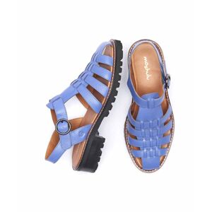 Blue Muscari Leather Fisherman Sandals Women's   Size 7   Kynance Moshulu - 7