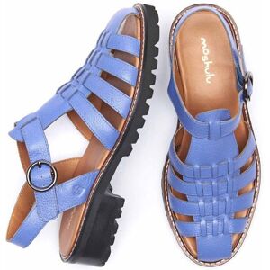 Blue Muscari Leather Fisherman Sandals Women's   Size 8   Kynance Moshulu - 8