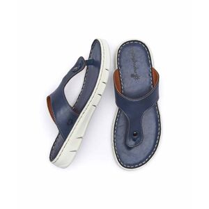 Blue Leather Toe-Post Sandals   Size 5   Padre Moshulu - 5