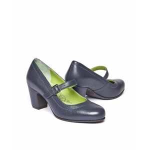 Blue Mary Jane Leather Bar Shoes   Size 4   Biambi Moshulu - 4