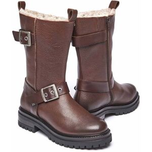 Brown Mid-Length Biker Boots   Size 5   Sherald Moshulu - 5