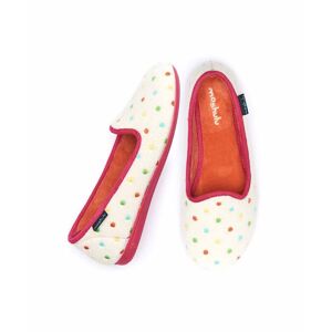 White Mini-Spot Ballerina Slippers   Size 3   Amaretti Moshulu - 3