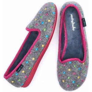 Grey Mini-Spot Ballerina Slippers   Size 3   Amaretti Moshulu - 3