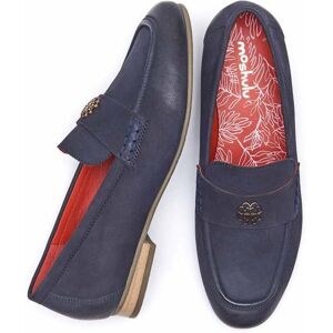 Blue Nubuck Penny Loafer   Size 3   Chidori Moshulu - 3