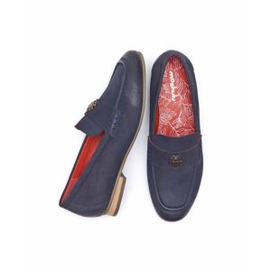 Blue Nubuck Penny Loafer   Size 7   Chidori Moshulu - 7