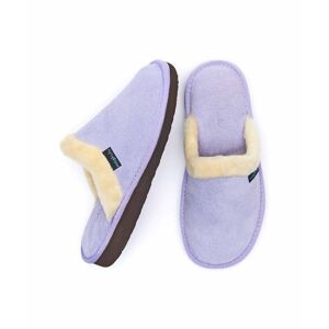 Purple Pastel Suede Mule Slippers   Size 4   Livorna Moshulu - 4