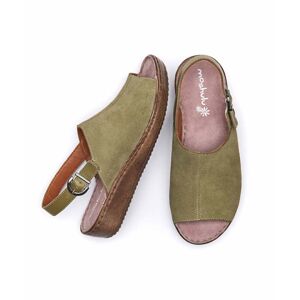 Green Peep Toe Comfort Sandals   Size 4   Hayle Moshulu - 4