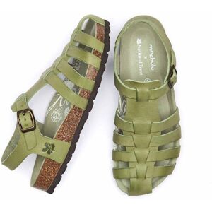 Green Sealark Leather Fisherman Cork Sandals Women's   Size 3   Sealark Moshulu - 3