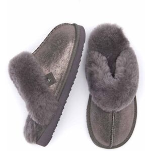 Grey Sheepskin Mule Slippers   Size 4   Tiree Moshulu - 4