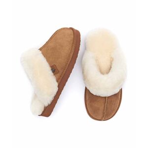 Brown Sheepskin Mule Slippers   Size 6.5   Tiree Moshulu - 6.5