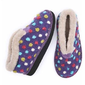 Purple Short Spotty Bootie Slippers Women's   Size 3   Bo Moshulu - 3