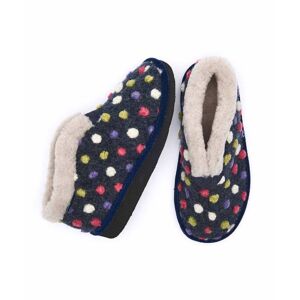 Blue Short Spotty Bootie Slippers Women's   Size 3   Bo Moshulu - 3