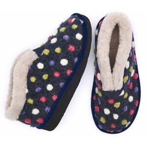 Blue Short Spotty Bootie Slippers Women's   Size 4   Bo Moshulu - 4