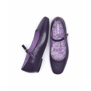 Purple Square Toed Ballerina Flats   Size 3   Piper Moshulu - 3