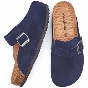 Blue Suede Cork Footbed Clogs Women's   Size 3   Tulipa 2 Moshulu - 3