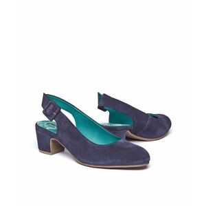 Blue Suede Heeled Shoes Women's   Size 3   Varzea Moshulu - 3