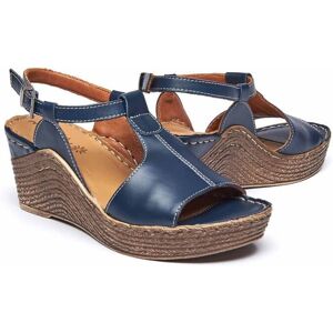 Blue T-Bar Wedge Sandals   Size 3   Peach Melba 2 Moshulu - 3