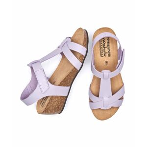 Purple T-Bar Wedge Sandals Women's   Size 6.5   Ilha Moshulu - 6.5