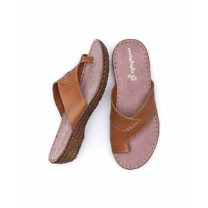 Brown Toe-Loop Comfort Sandals   Size 6.5   Seville Classic 2 Moshulu - 6.5