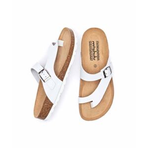 White Toe-Post Cork Footbed Sandals   Size Uk 3   Wilma 2 Moshulu - UK 3