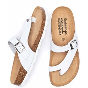 White Toe-Post Cork Footbed Sandals   Size Uk 9   Wilma 2 Moshulu - UK 9