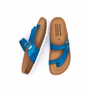 Blue Toe-Post Cork Footbed Sandals   Size 4   Wilma 2 Moshulu - 4