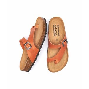 Brown Toe-Post Cork Footbed Sandals   Size 3   Wilma Waxy Moshulu - 3