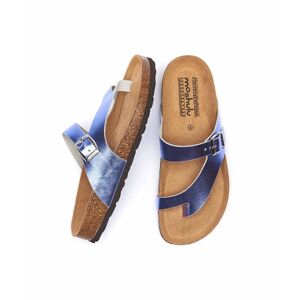 Purple Toe-Post Cork Footbed Sandals   Size 3   Wilma Metallic Moshulu - 3