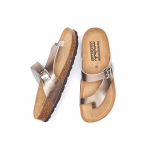 Metallic Toe-Post Cork Footbed Sandals   Size 3   Wilma Metallic Moshulu - 3