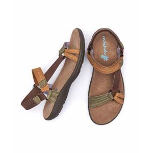 Chestnut Multi Triangle-Ring Adventure Sandals Women's   Size 8   Sennan Moshulu - 8