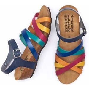 Multi Wedged Cork Footbed Sandals   Size 5   Zilla Moshulu - 5