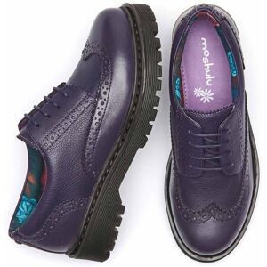 Purple Women's Preppy Leather Brogue   Size 3   Atassi Moshulu - 3