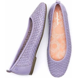 Purple Woven Leather Ballet Pumps   Size 7   Swanpool Moshulu - 7