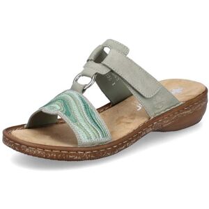 Rieker 62829-52 Ladies Green Hook & Loop Sandals Size: EU 39 / UK