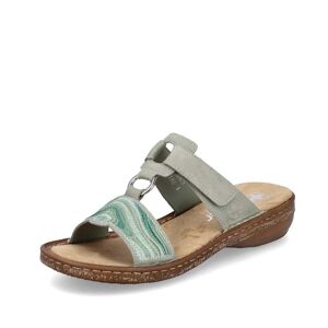 Rieker 62829-52 Ladies Green Hook & Loop Sandals Size: EU 38 / UK