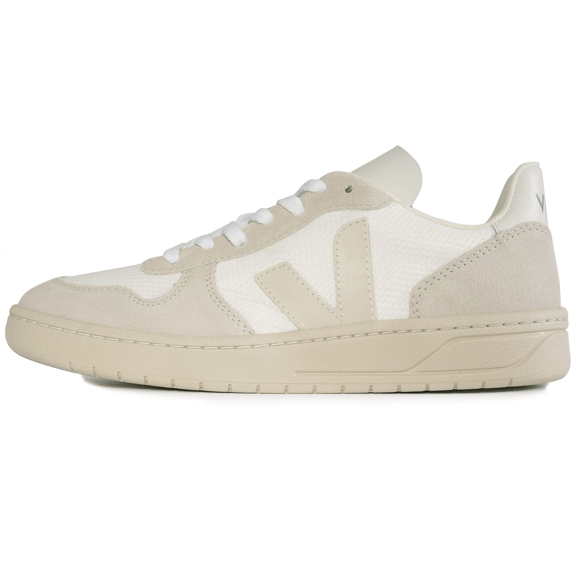 Veja Women's V-10 B-Mesh - White/Natural  - Size: UK 4