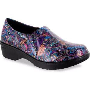 Easy Street Easy Works by Easy Street Tiffany Women's Slip-Resistant Clogs, Size: 8 Wide, Multicolor