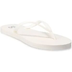 SO Glider Women's Flip Flop Sandals, Size: 5, White